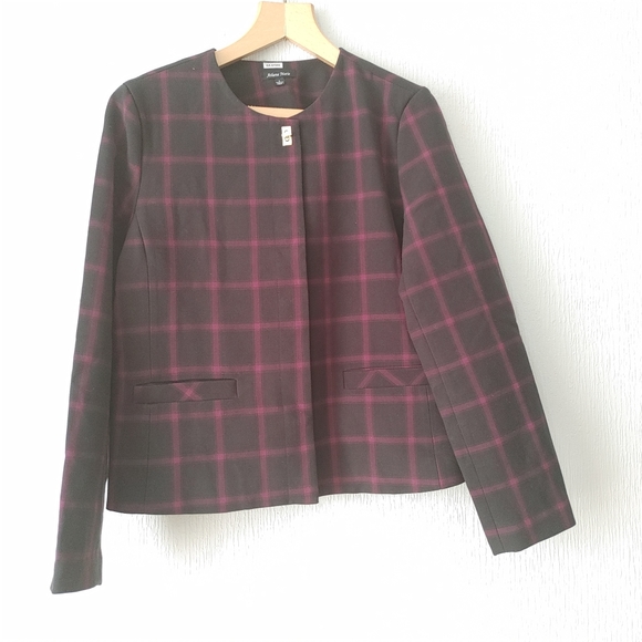 Athena Marie Blazer Jacket Black/Purple Size L - Picture 2 of 10